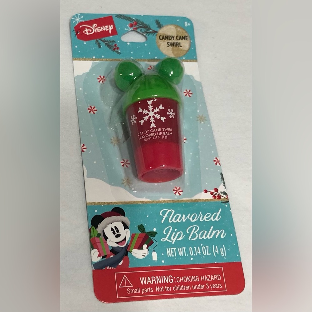 Disney Lip Balm Flavored Candy Cane Swirl. 0.14 Oz